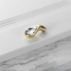 Classic Crystal-Set Bar Cupboard Handles & Knobs