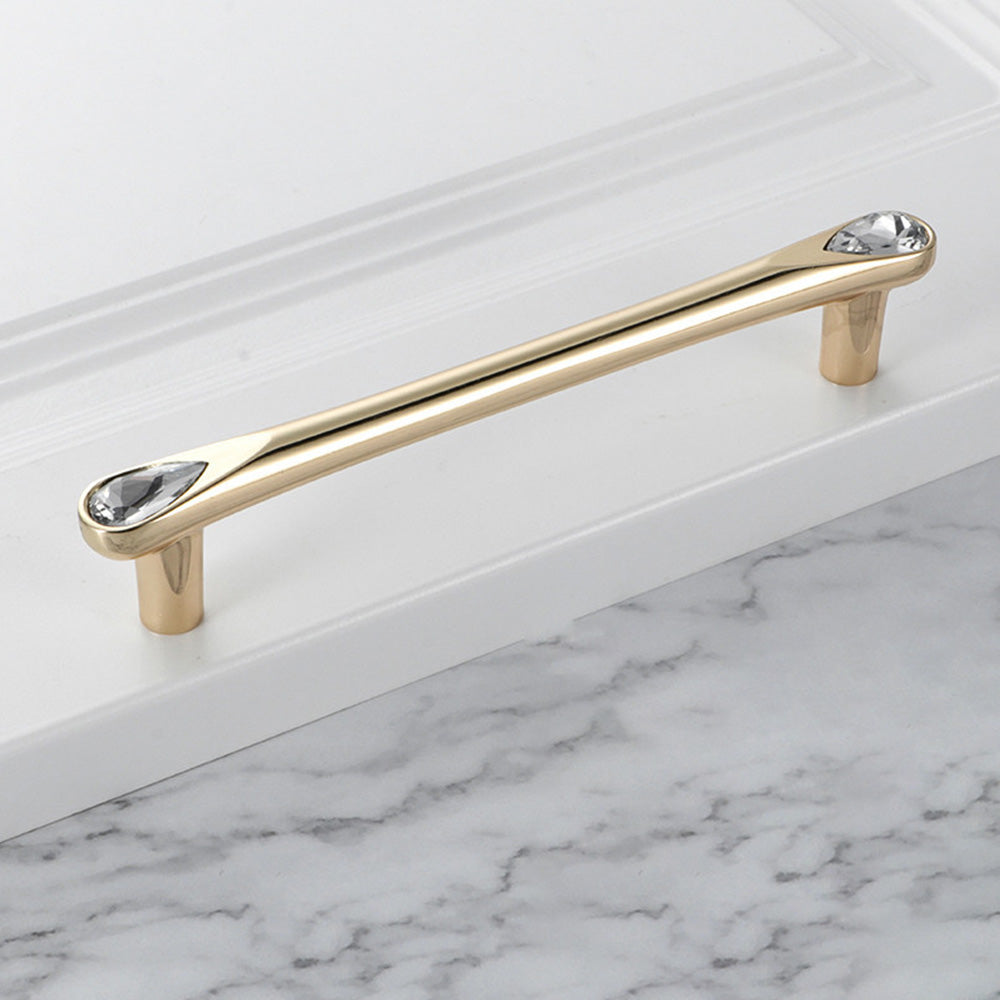 Classic Crystal-Set Bar Cupboard Handles & Knobs