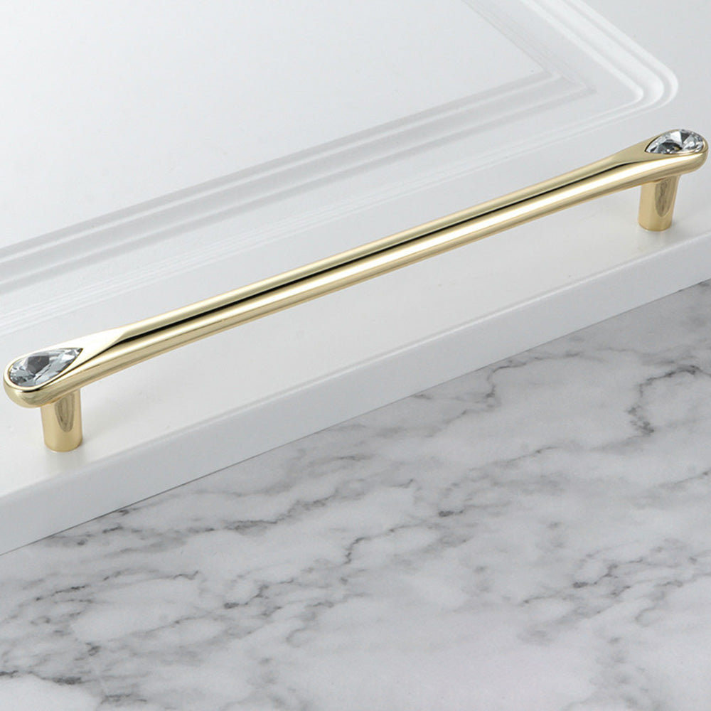 Classic Crystal-Set Bar Cupboard Handles & Knobs