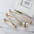 Classic Crystal-Set Bar Cupboard Handles & Knobs