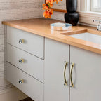 Classic Crystal-Set Bar Cupboard Handles & Knobs