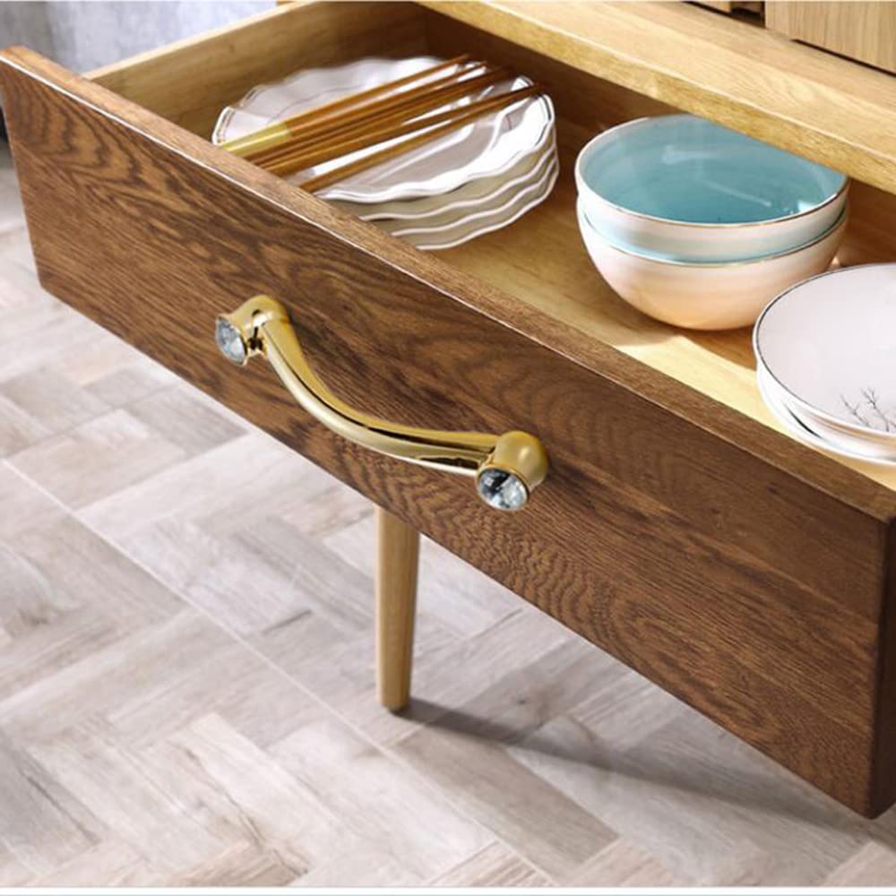 Classic Crystal-Set Bar Cupboard Handles & Knobs