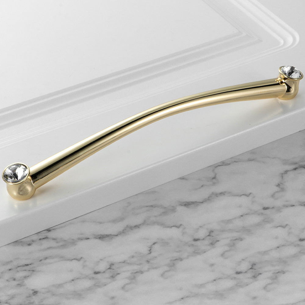 Classic Crystal-Set Bar Cupboard Handles & Knobs