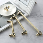 Classic Crystal-Set Bar Cupboard Handles & Knobs