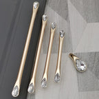 Classic Crystal-Set Bar Cupboard Handles & Knobs