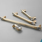 Classic Crystal-Set Bar Cupboard Handles & Knobs
