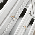 Classic Crystal-Set Bar Cupboard Handles & Knobs