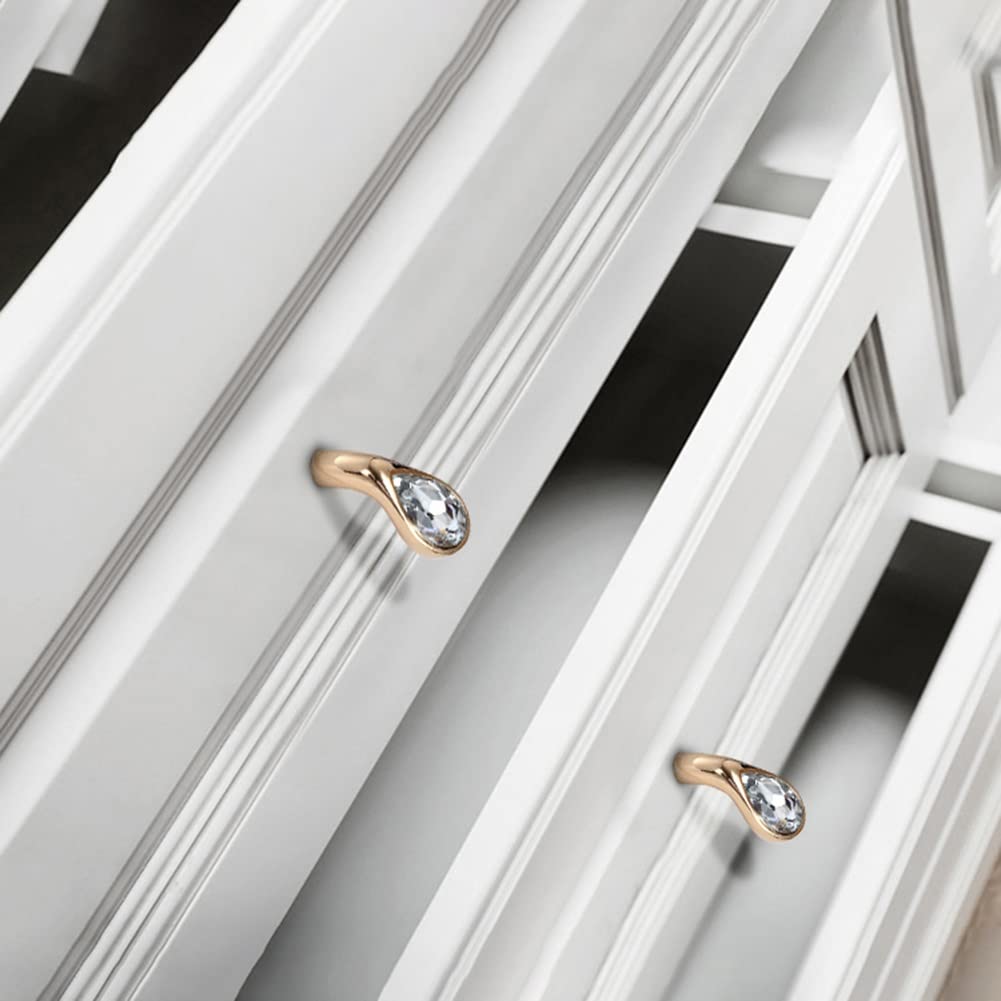 Classic Crystal-Set Bar Cupboard Handles & Knobs