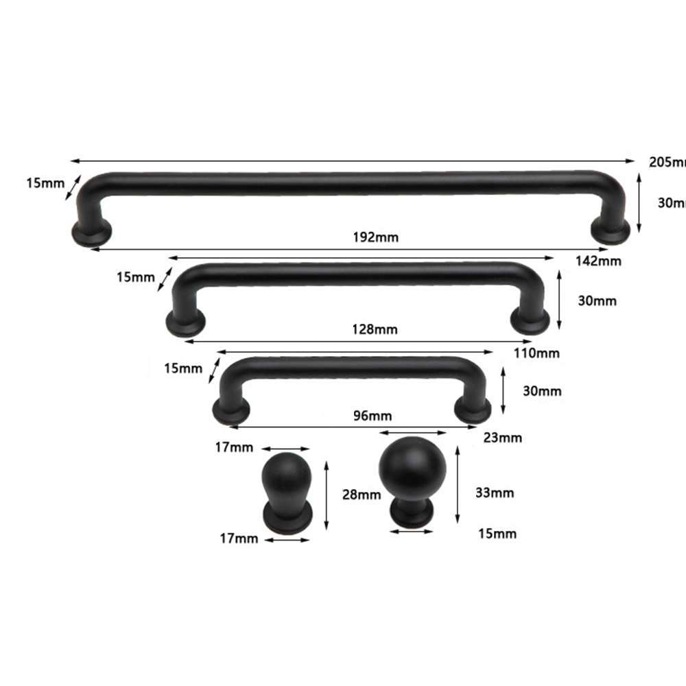 Classic D Shaped Cupboard Handles and Knobs
