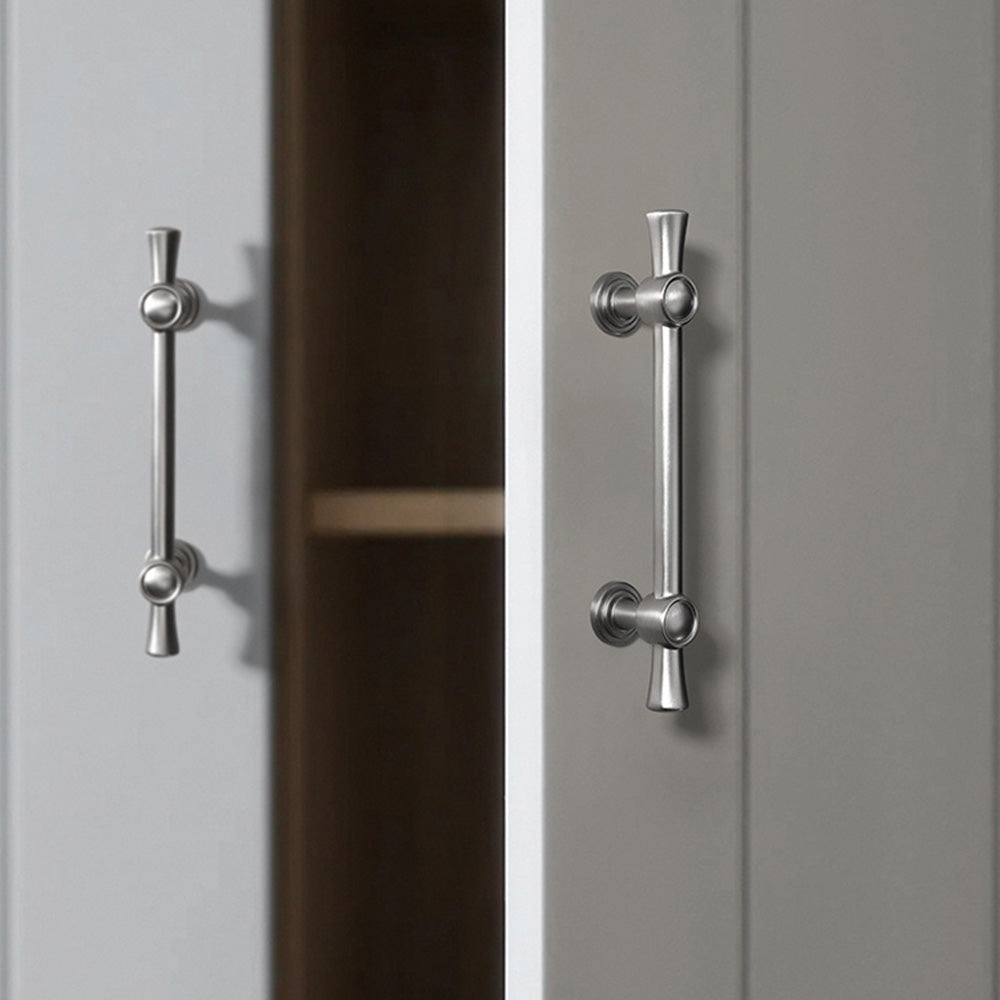 Classic Flared-End Brass T-Bar Drawer Handles & Knobs