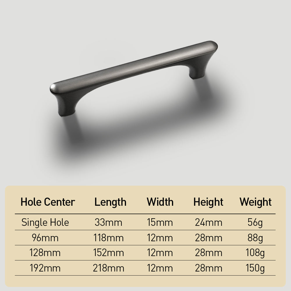 Classic Flared-End D Cupboard Handles & Knobs