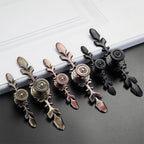 Classic Floral Cupboard Knobs with Leaf Backplate