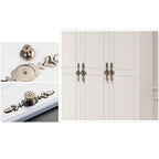 Classic Floral Cupboard Knobs with Leaf Backplate