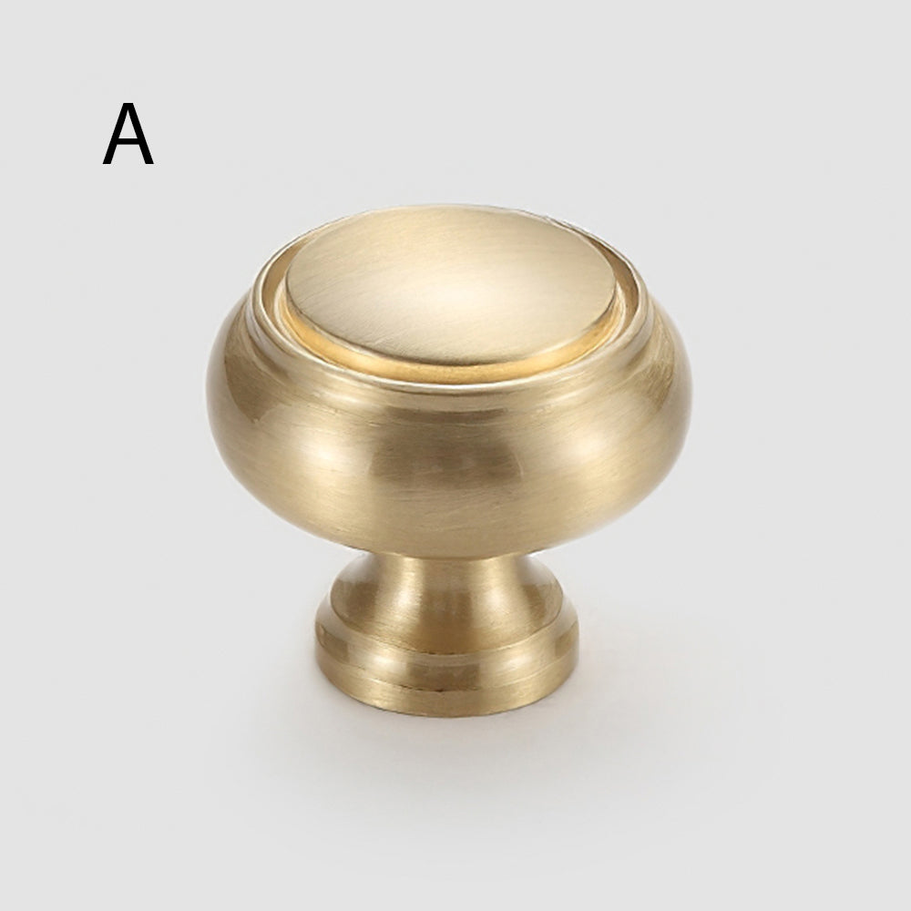 Classic French-Style Brass Wardrobe Handles with Finial Ends
