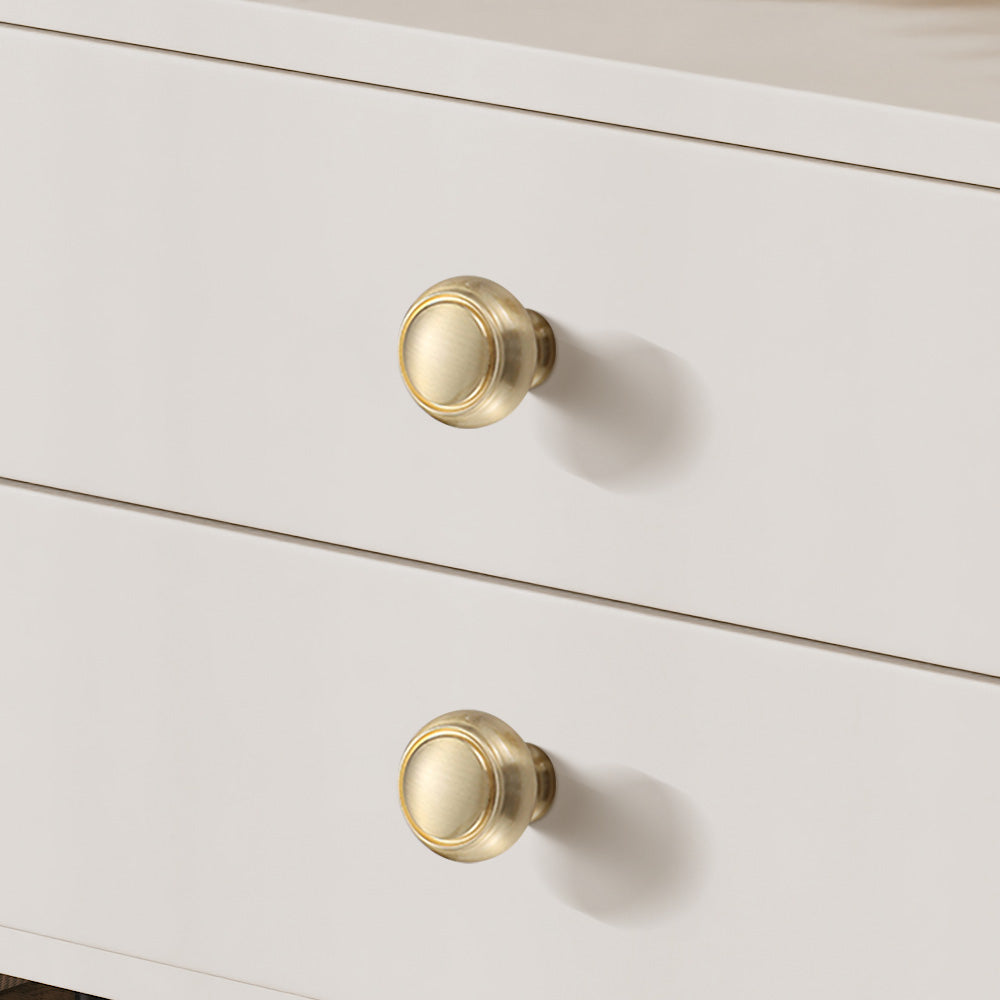 Classic French-Style Brass Wardrobe Handles with Finial Ends