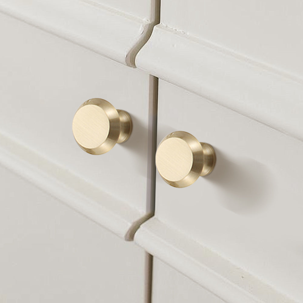 Classic French-Style Brass Wardrobe Handles with Finial Ends