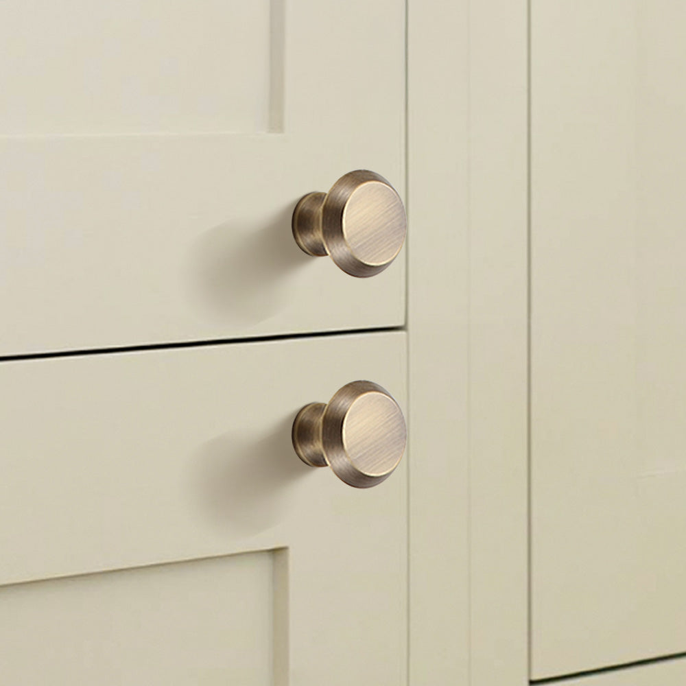 Classic French-Style Brass Wardrobe Handles with Finial Ends