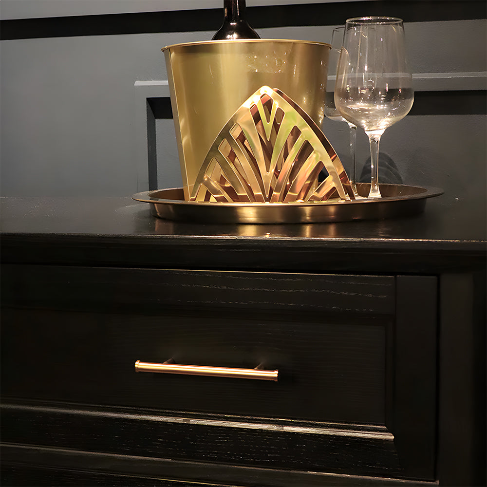 Classic Gold Brass T-Bar Cupboard Handles and Knobs