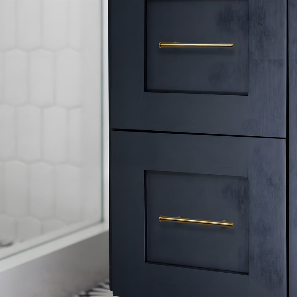 Classic Gold Brass T-Bar Cupboard Handles and Knobs