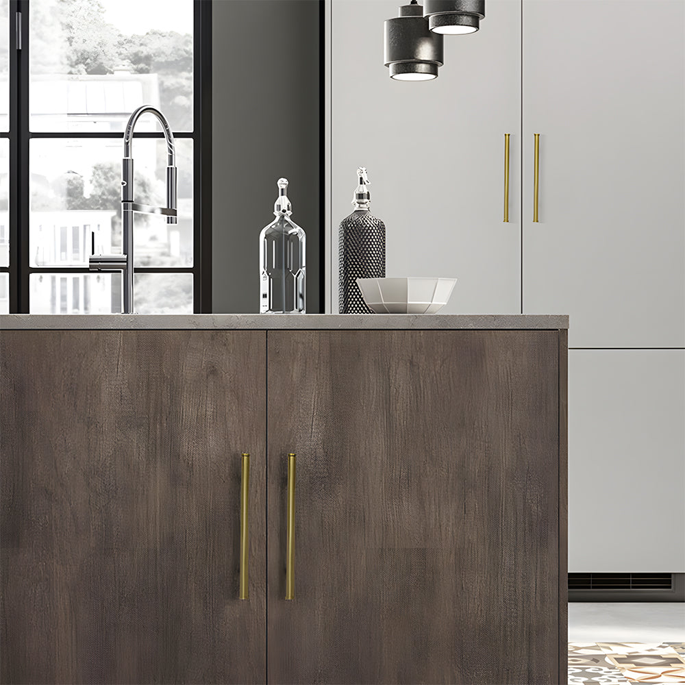 Classic Gold Brass T-Bar Cupboard Handles and Knobs