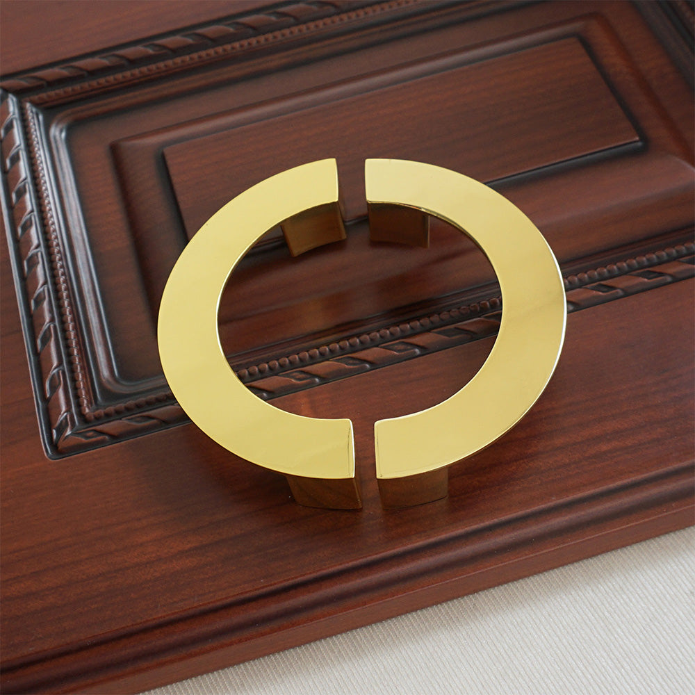 Classic Gold Semicircle Cupboard Handles