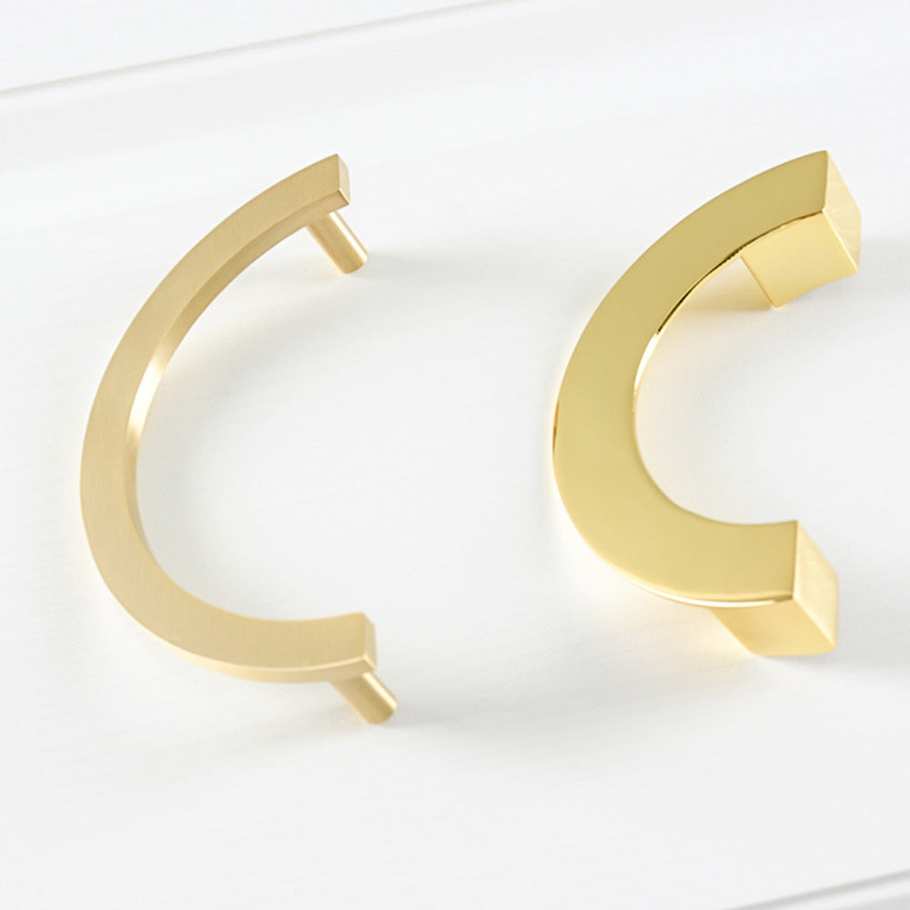 Classic Gold Semicircle Cupboard Handles