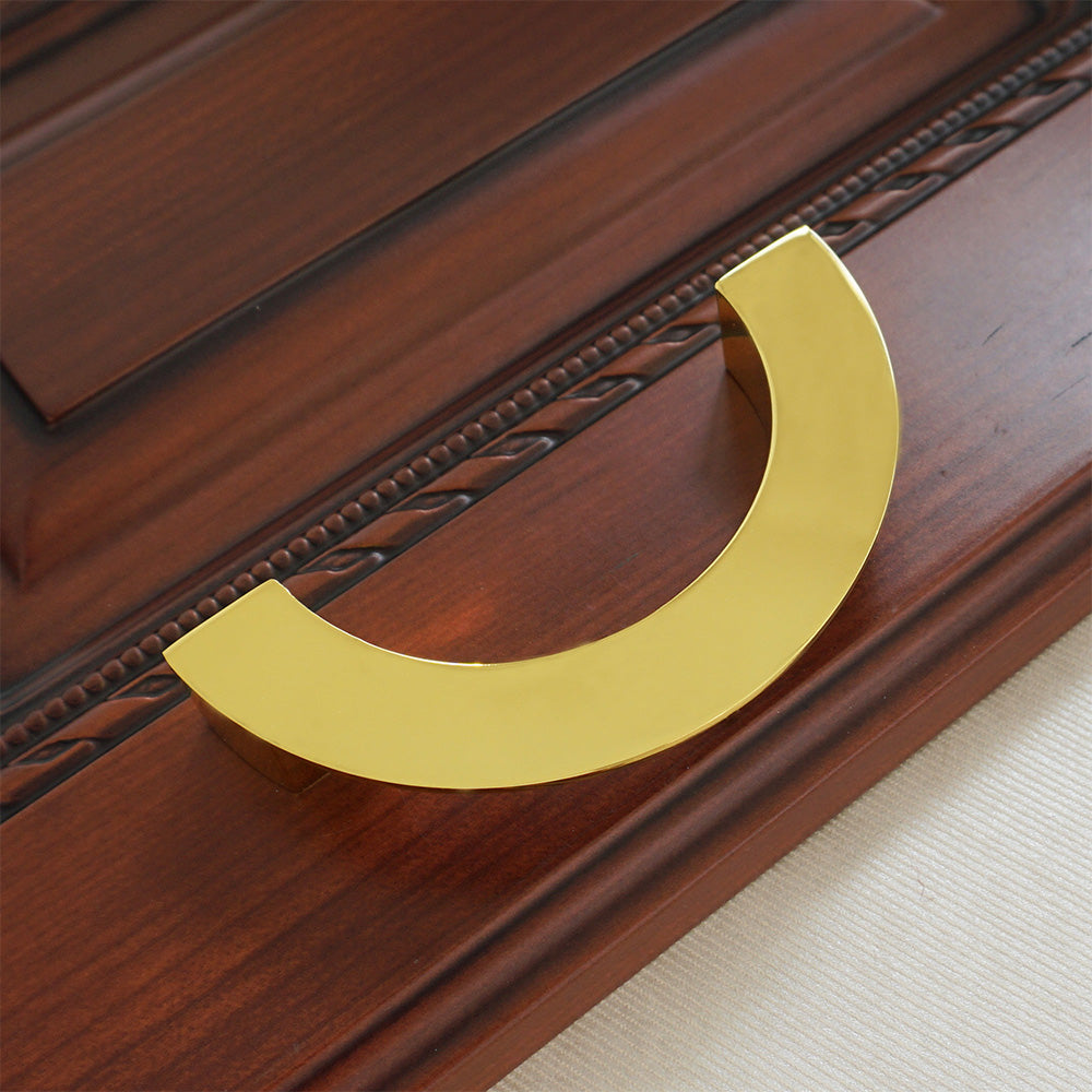 Classic Gold Semicircle Cupboard Handles