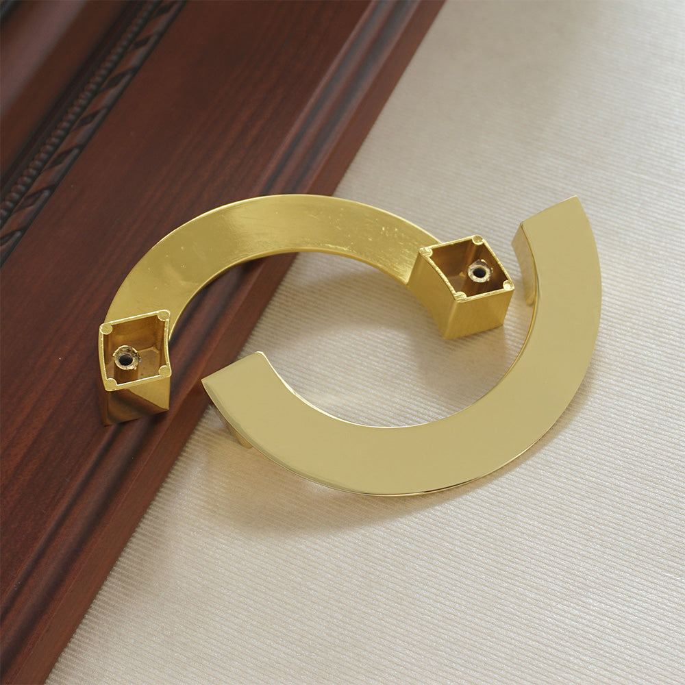 Classic Gold Semicircle Cupboard Handles