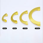 Classic Gold Semicircle Cupboard Handles