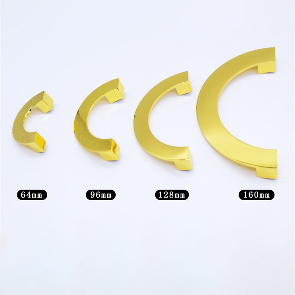 Classic Gold Semicircle Cupboard Handles