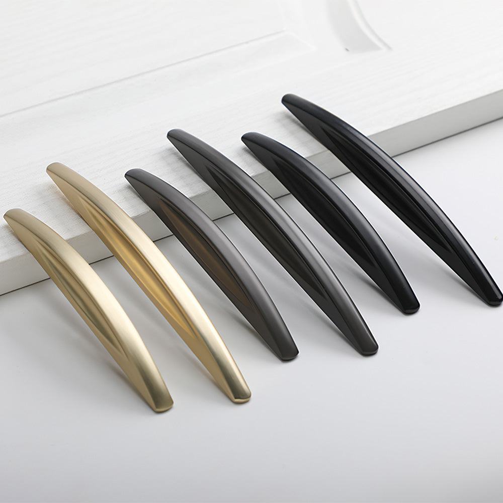 Classic Half Moon Cupboard Handles in Zinc Alloy