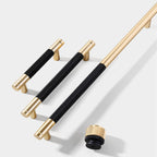 Classic Knurled Aluminium T-Bar Kitchen Cupboard Handles & Knobs