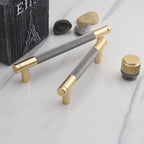 Classic Knurled Aluminium T-Bar Kitchen Cupboard Handles & Knobs