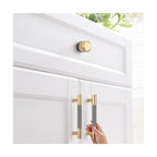 Classic Knurled Aluminium T-Bar Kitchen Cupboard Handles & Knobs