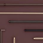 Classic Knurled Bar Cupboard Handles and Knobs