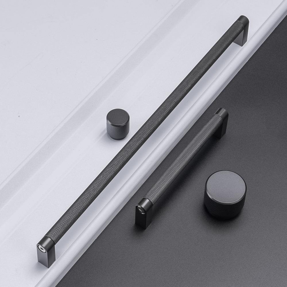 Classic Knurled Bar Cupboard Handles and Knobs