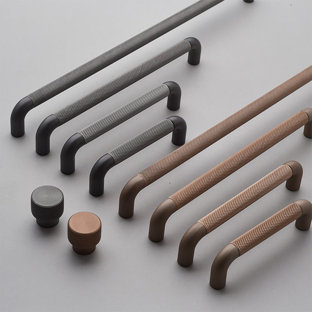 Classic Knurled D Cupboard Handles & Knobs