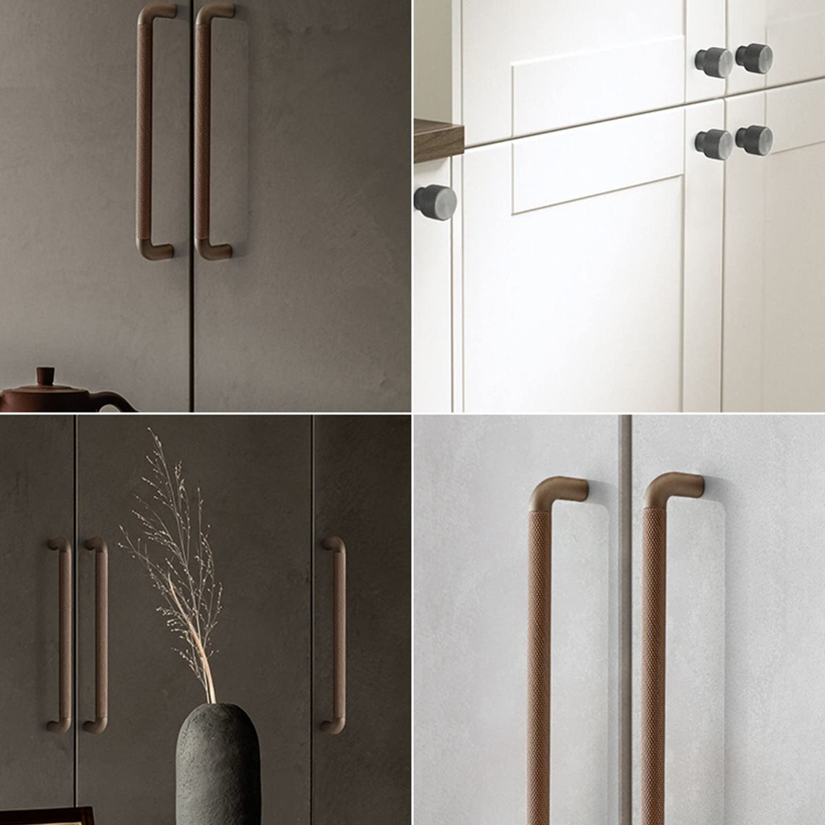 Classic Knurled D Cupboard Handles & Knobs