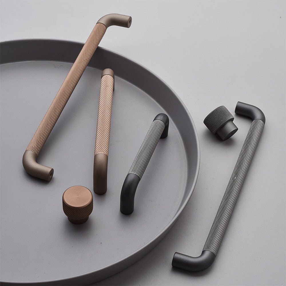 Classic Knurled D Cupboard Handles & Knobs