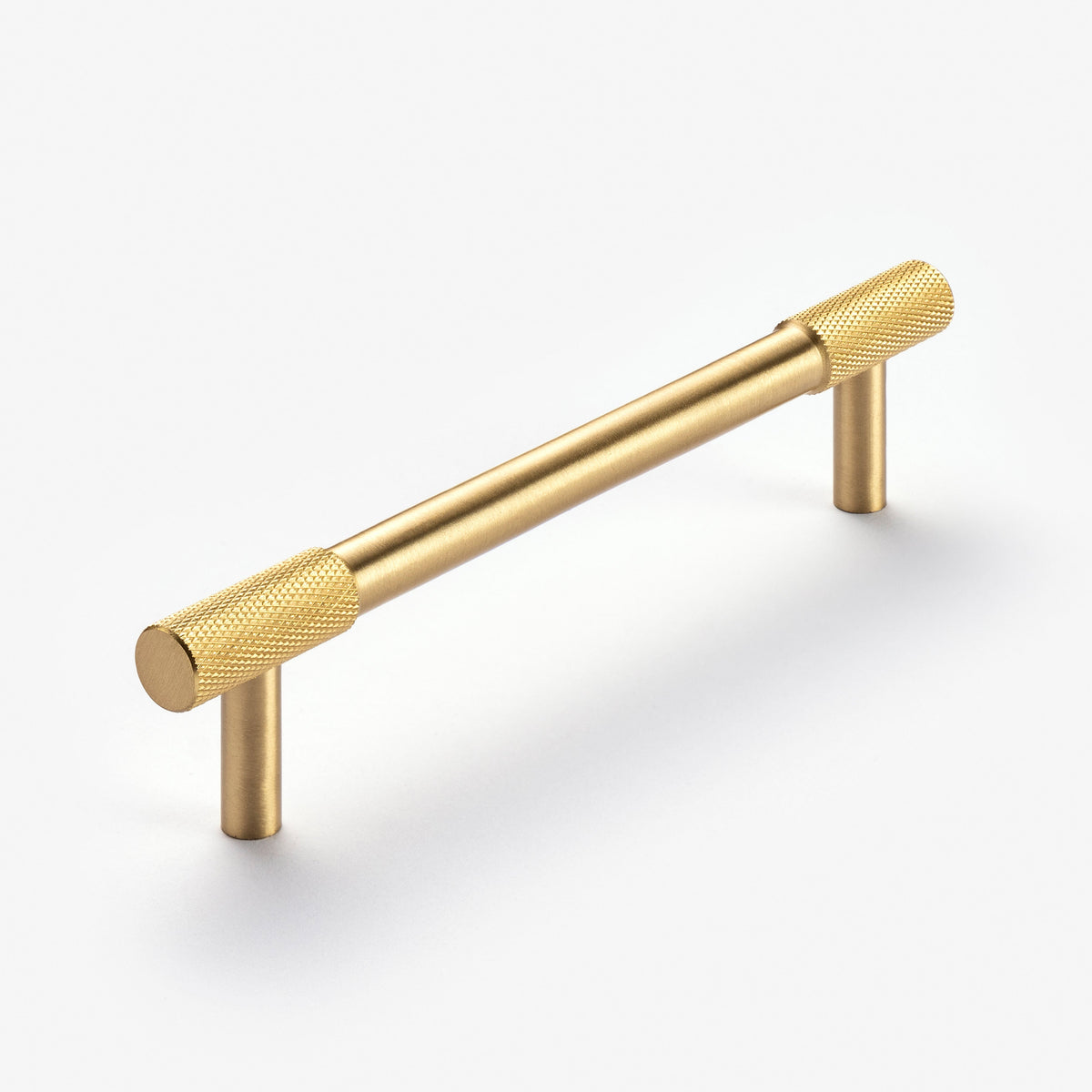 Classic Knurled Solid Brass T-Bar Cupboard Handles & Knobs