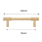 Classic Knurled Solid Brass T-Bar Cupboard Handles & Knobs