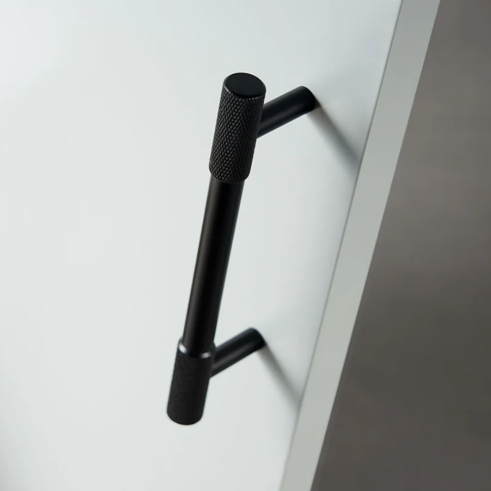 Classic Knurled Solid Brass T-Bar Cupboard Handles & Knobs
