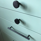 Classic Knurled Solid Brass T-Bar Cupboard Handles & Knobs