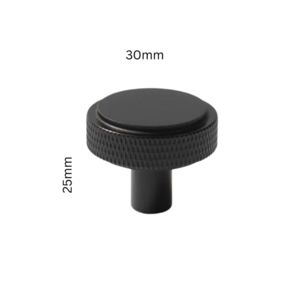 Classic Knurled Solid Brass T-Bar Cupboard Handles & Knobs