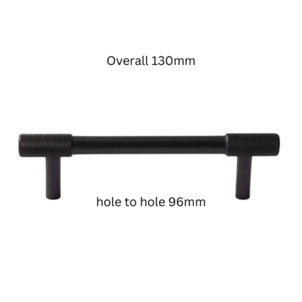 Classic Knurled Solid Brass T-Bar Cupboard Handles & Knobs