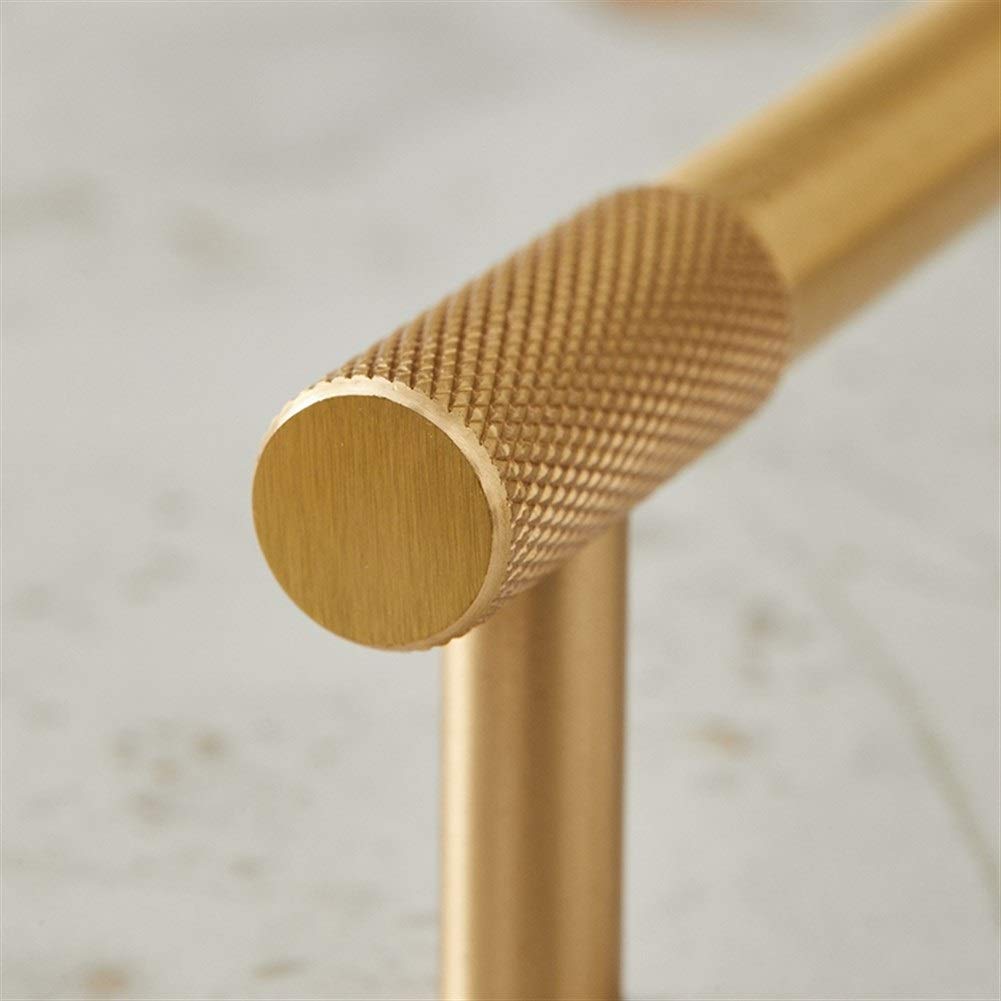 Classic Knurled Solid Brass T-Bar Cupboard Handles & Knobs