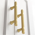 Classic Knurled Solid Brass T-Bar Drawer Handles & Knobs