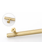 Classic Knurled Solid Brass T-Bar Drawer Handles & Knobs