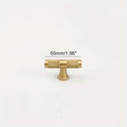 Classic Knurled Solid Brass T-Bar Drawer Handles & Knobs