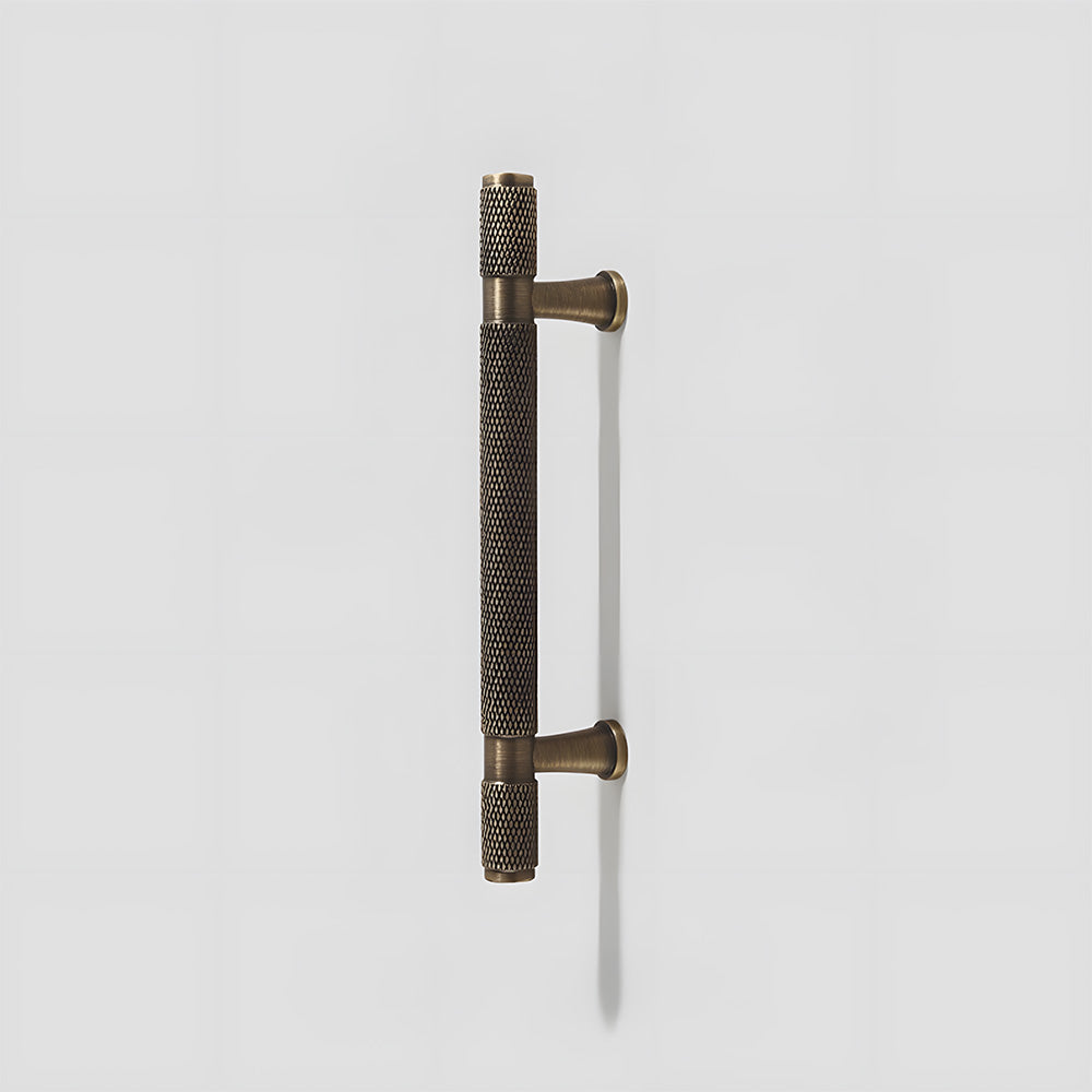 Classic Knurled Solid Brass T-Bar Drawer Handles & Knobs